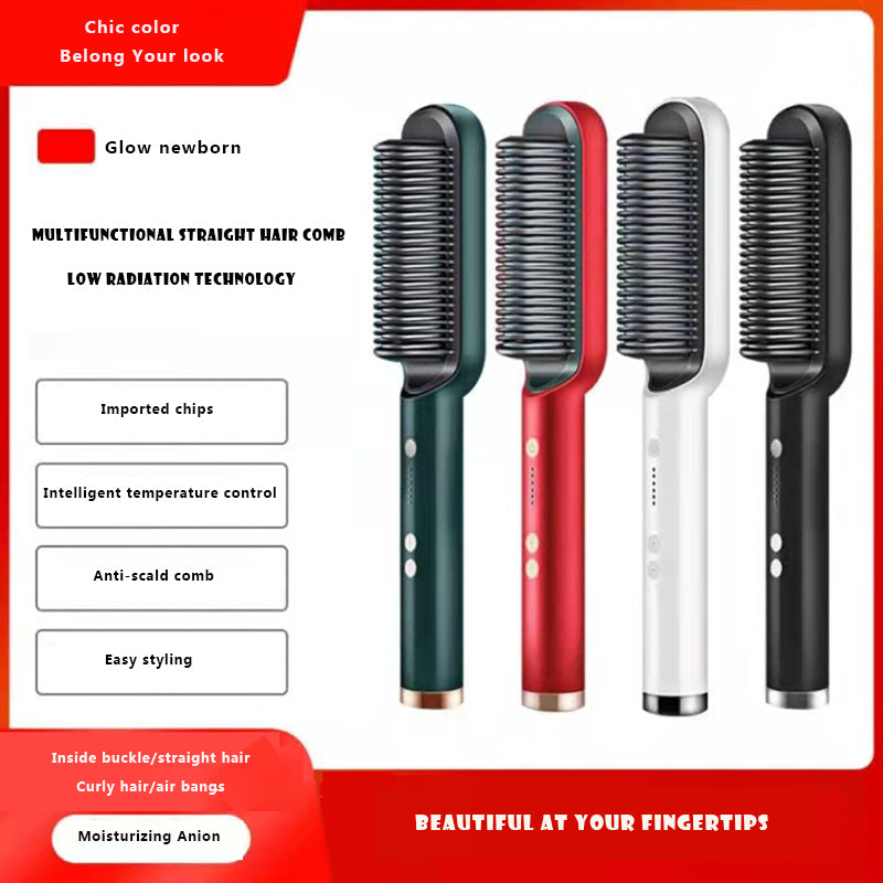 Electric Hair Straightener Comb Brush