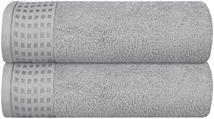 100% Cotton Towel In Light Grey (Pack Of 1 )