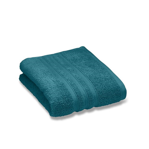 Combed Hand Towel 100% Cotton Teal Color (Set of 2)