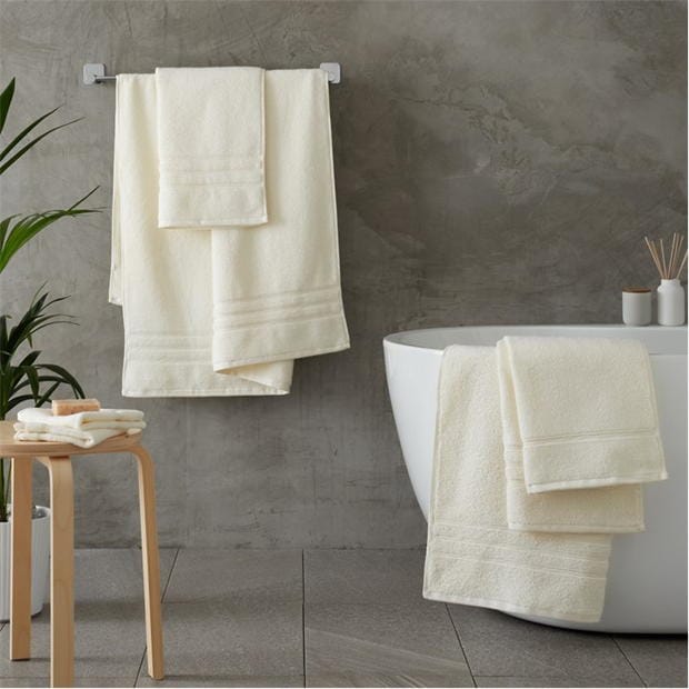Combed Hand Towel 100% Cotton Creem Color (Set of 2)