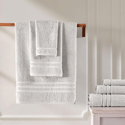 Silver Combed 3Pc Towel 100% Cotton