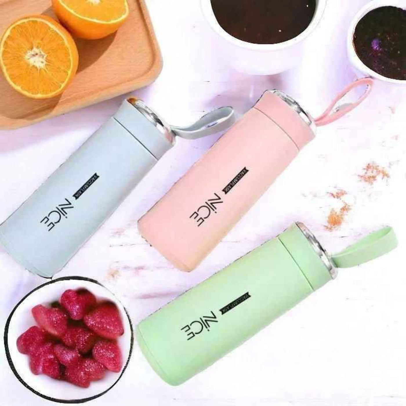 Nice Vacuum Hot/Cold Water Tea Coffee Flask 400ml