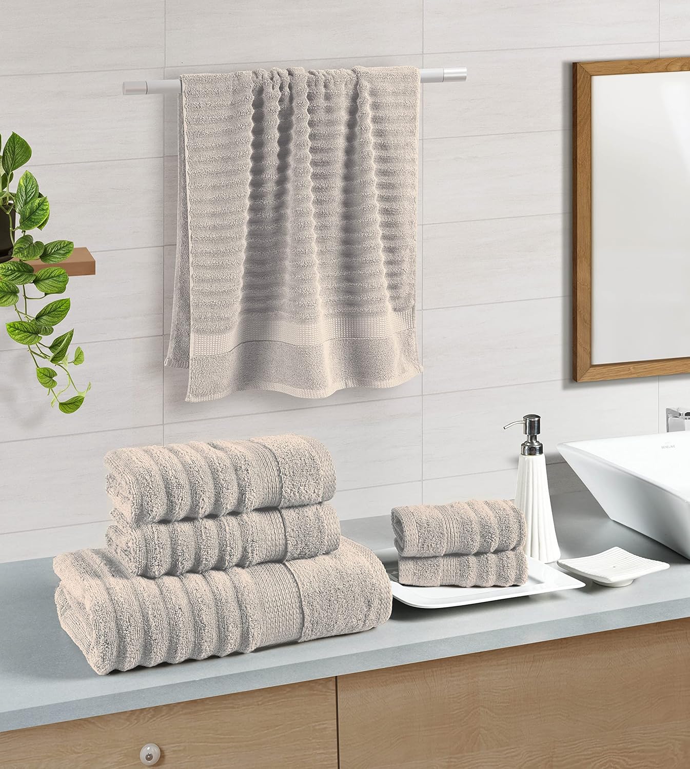 Premium High Absorbent 100% Cotton Towel ( Pack Of 2 )