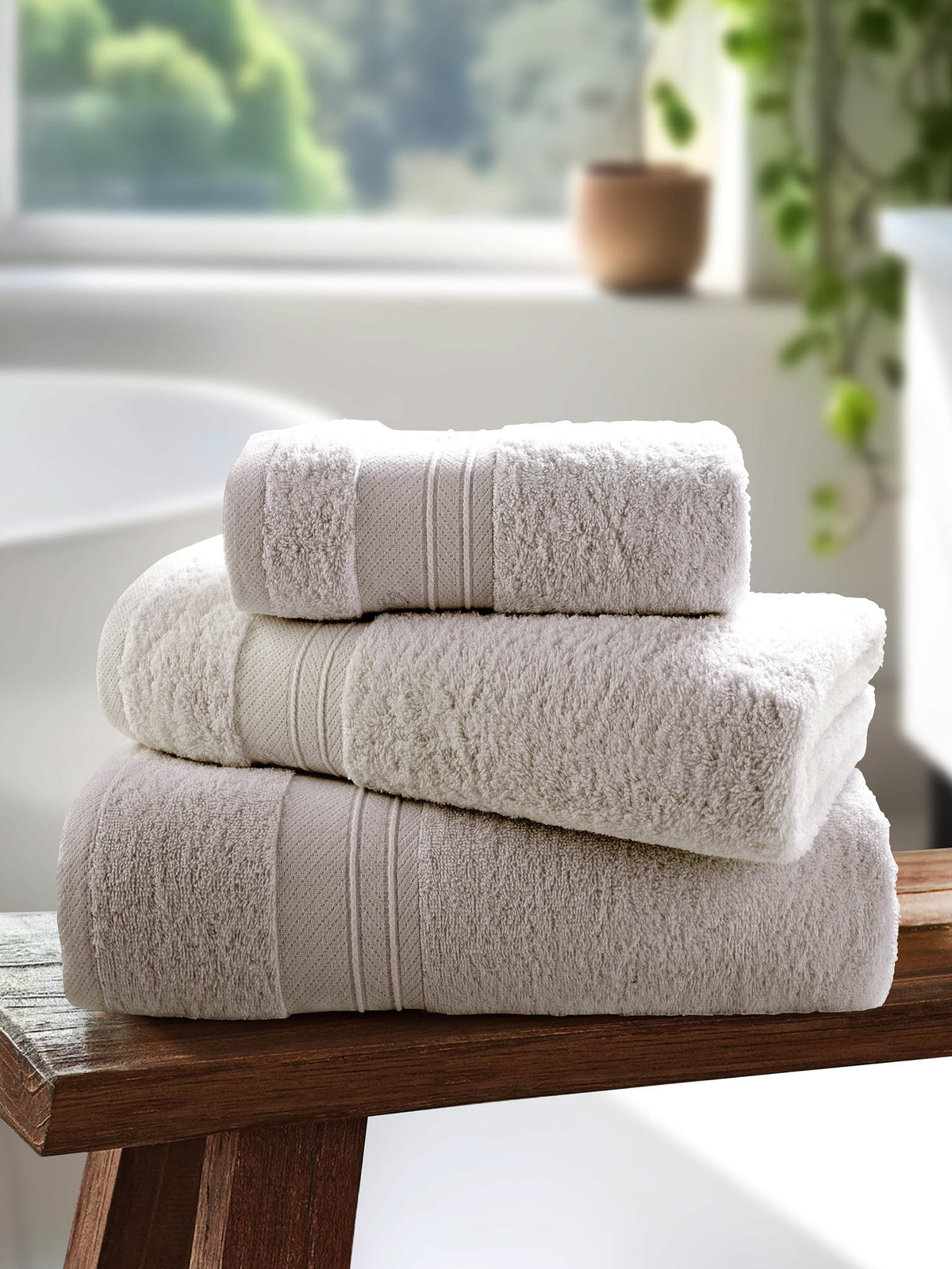 Super Soft Pure Cotton Towel in Vapor Blue Pack Of 2