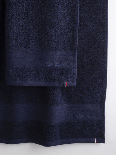 Super Soft Pure Cotton Towel in Navy Iris Pack of 2
