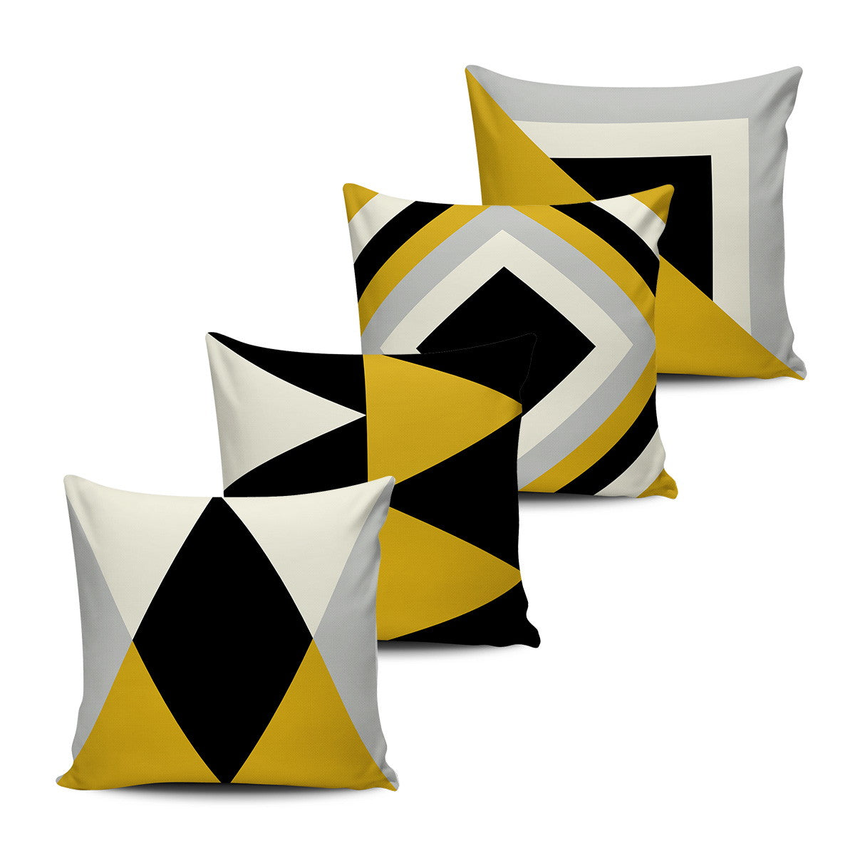 2 Kit Geometric Cushion Covers Pack 4