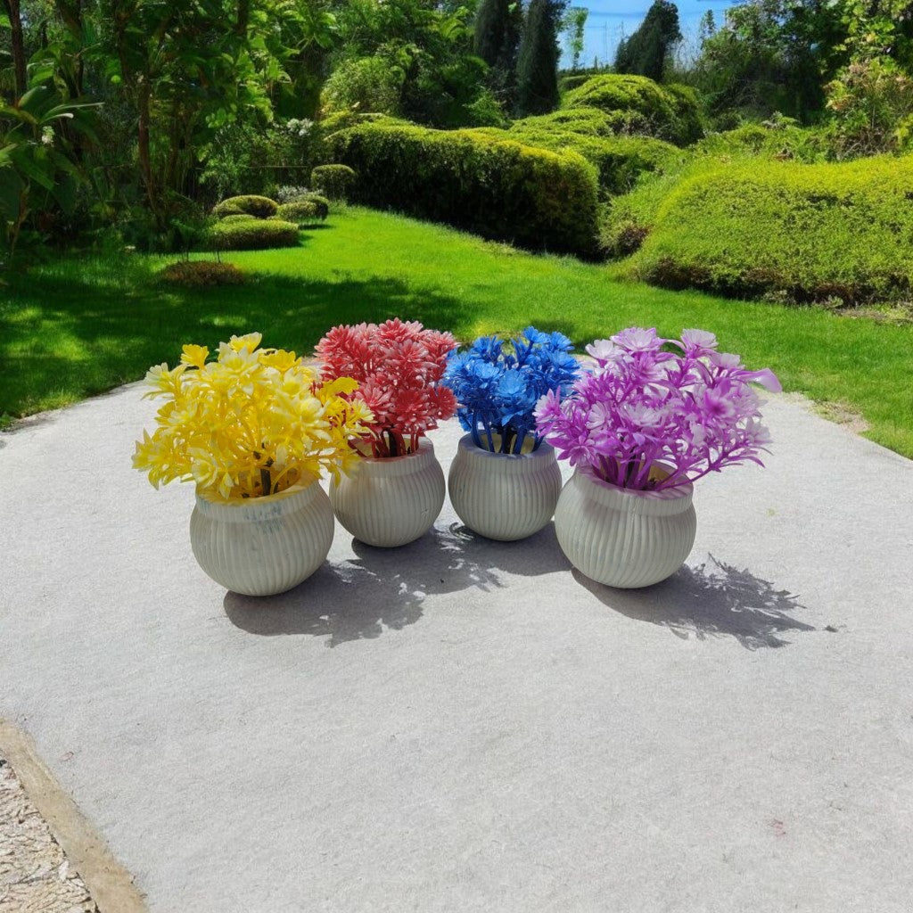 Pack of 4 Mini Plant Artificial Decoration