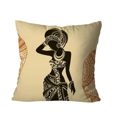 African Beige Cushion Covers Pack of 3