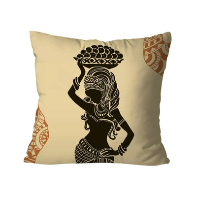 African Beige Cushion Covers Pack of 3