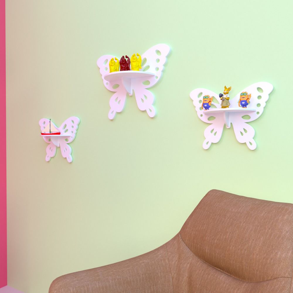 Crater Butterfly Floating Shelves (Set of 3)