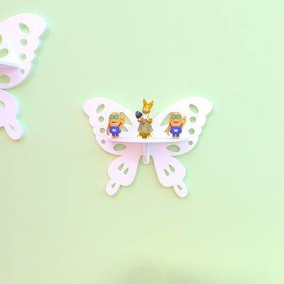 Crater Butterfly Floating Shelves (Set of 3)