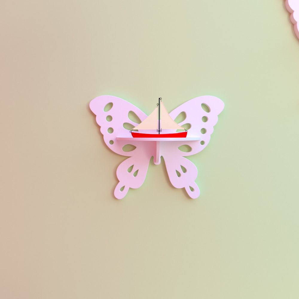 Crater Butterfly Floating Shelves (Set of 3)