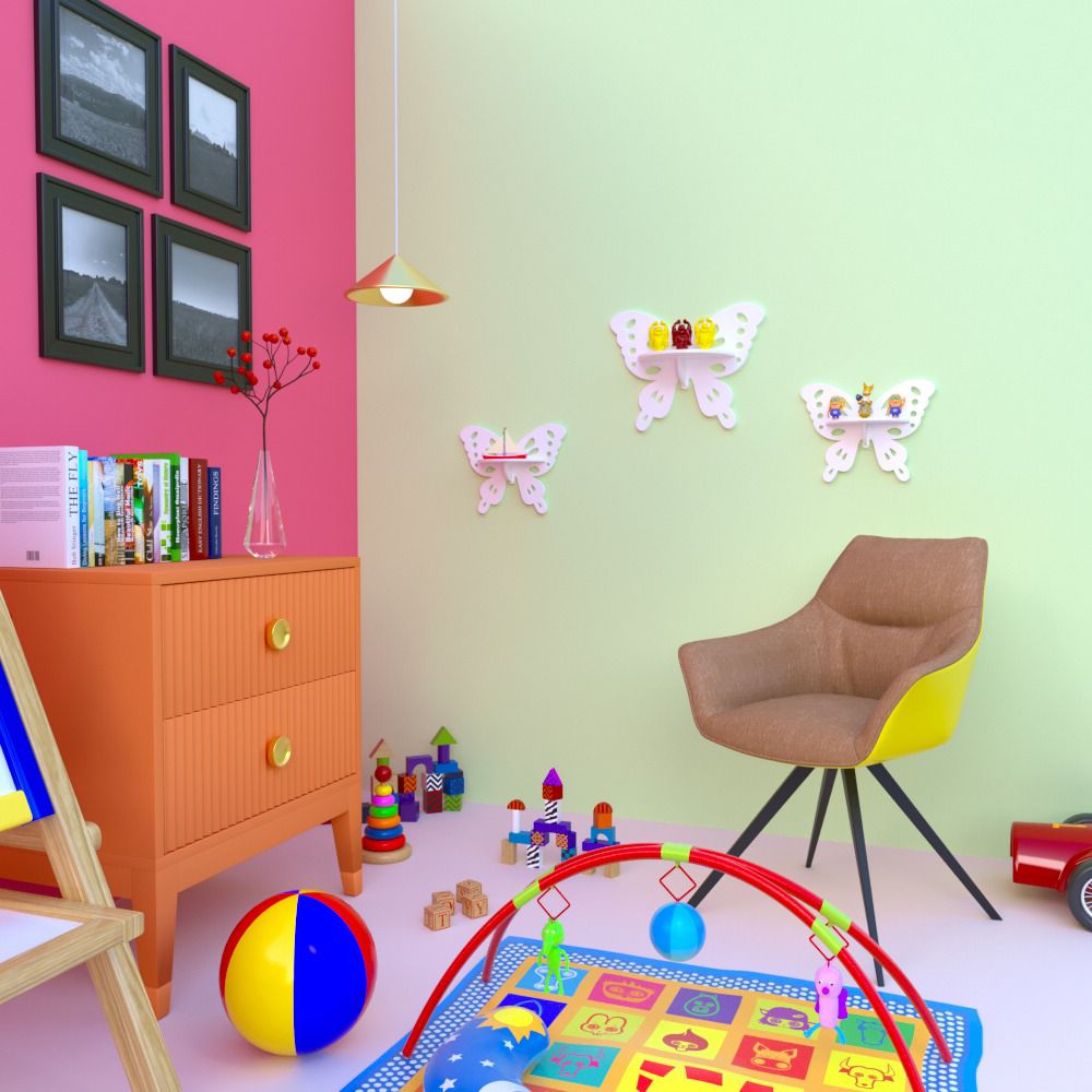 Crater Butterfly Floating Shelves (Set of 3)