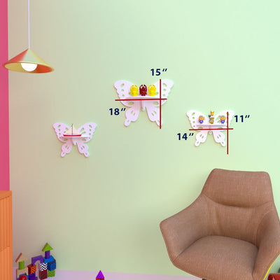 Crater Butterfly Floating Shelves (Set of 3)