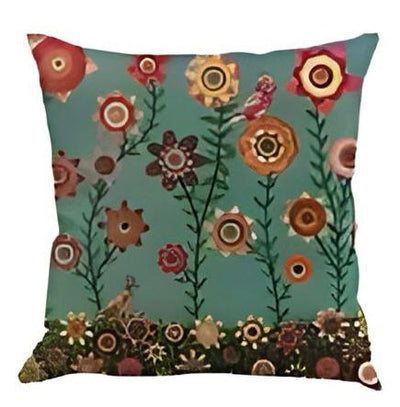 Vintage Flower Tree Cushion Cover Pack 6