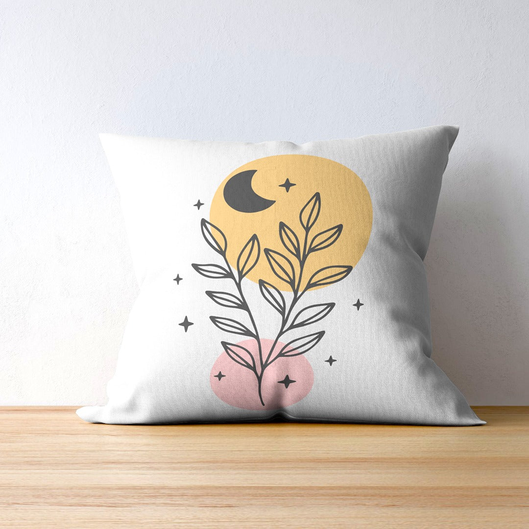 Minimalist Flowers Canvas Print Cushion Covers Pack of 4
