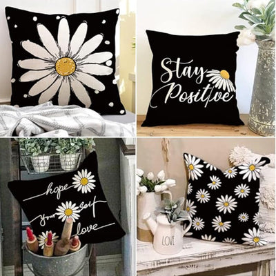 Daisy Cushion Covers Pack of 4
