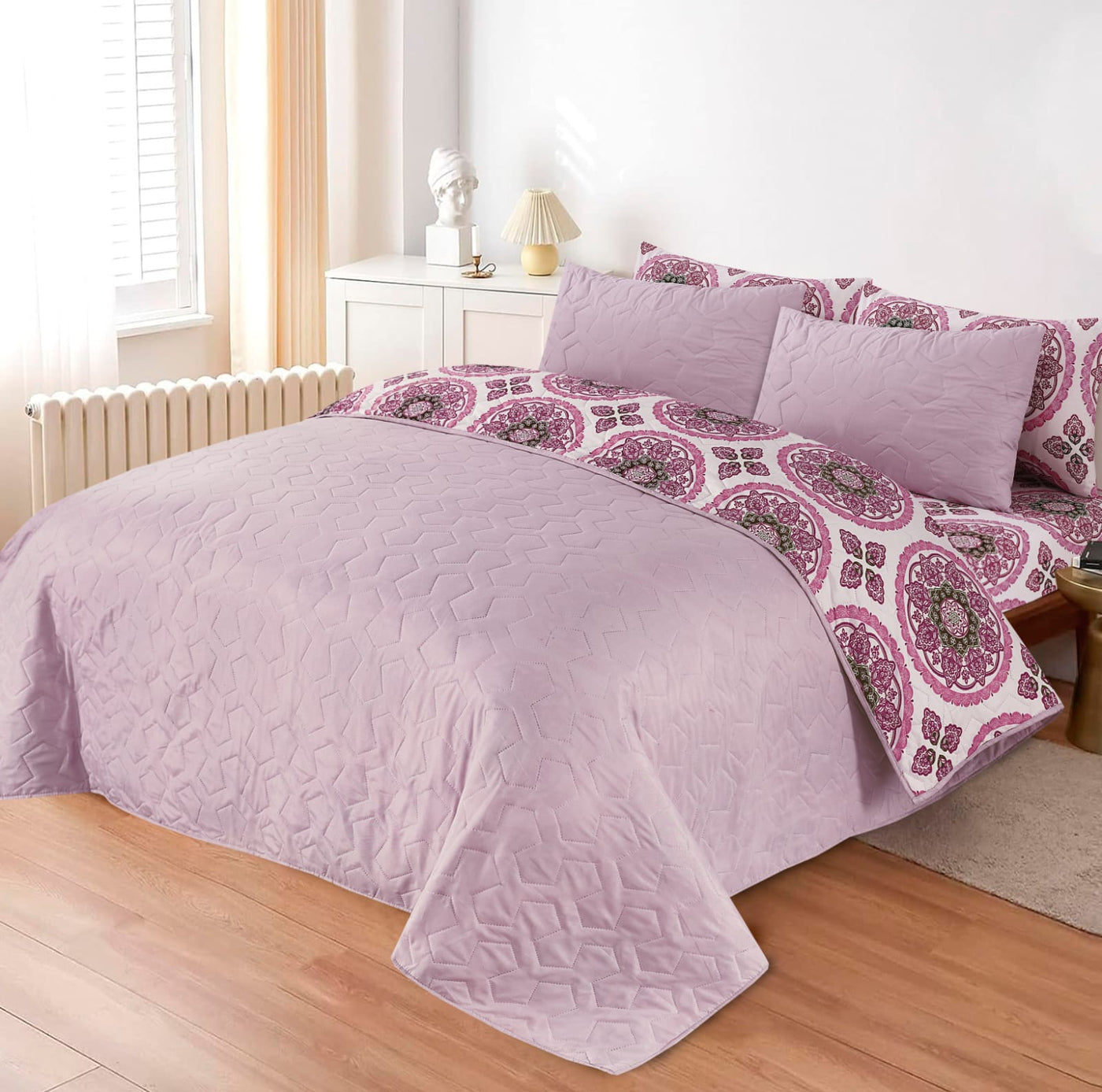 6 PCs Printed  Bed Spread Sets