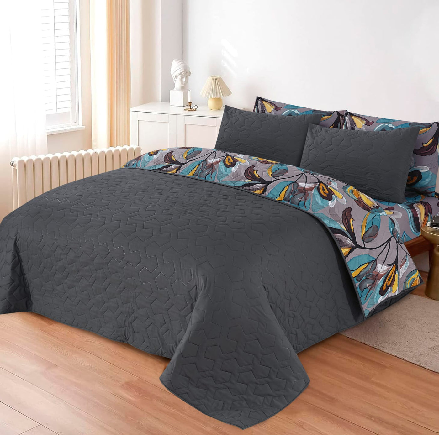 6 PCs Printed  Bed Spread Sets