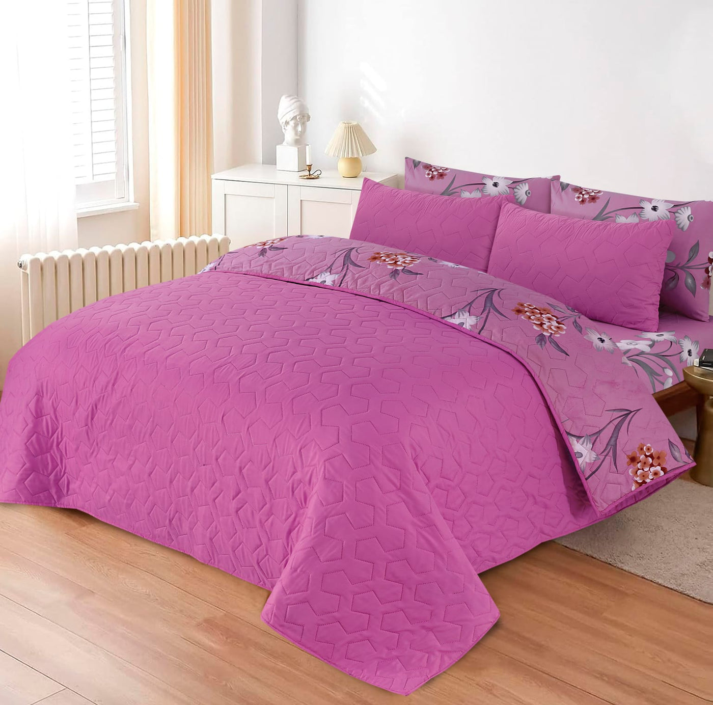 6 PCs Printed  Bed Spread Sets