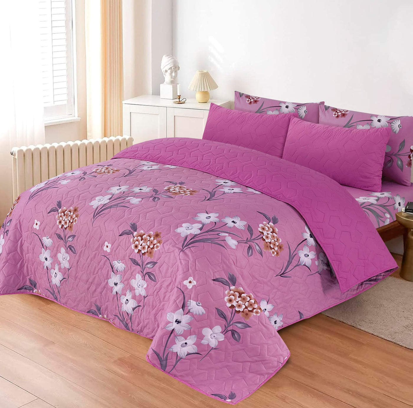 6 PCs Printed  Bed Spread Sets