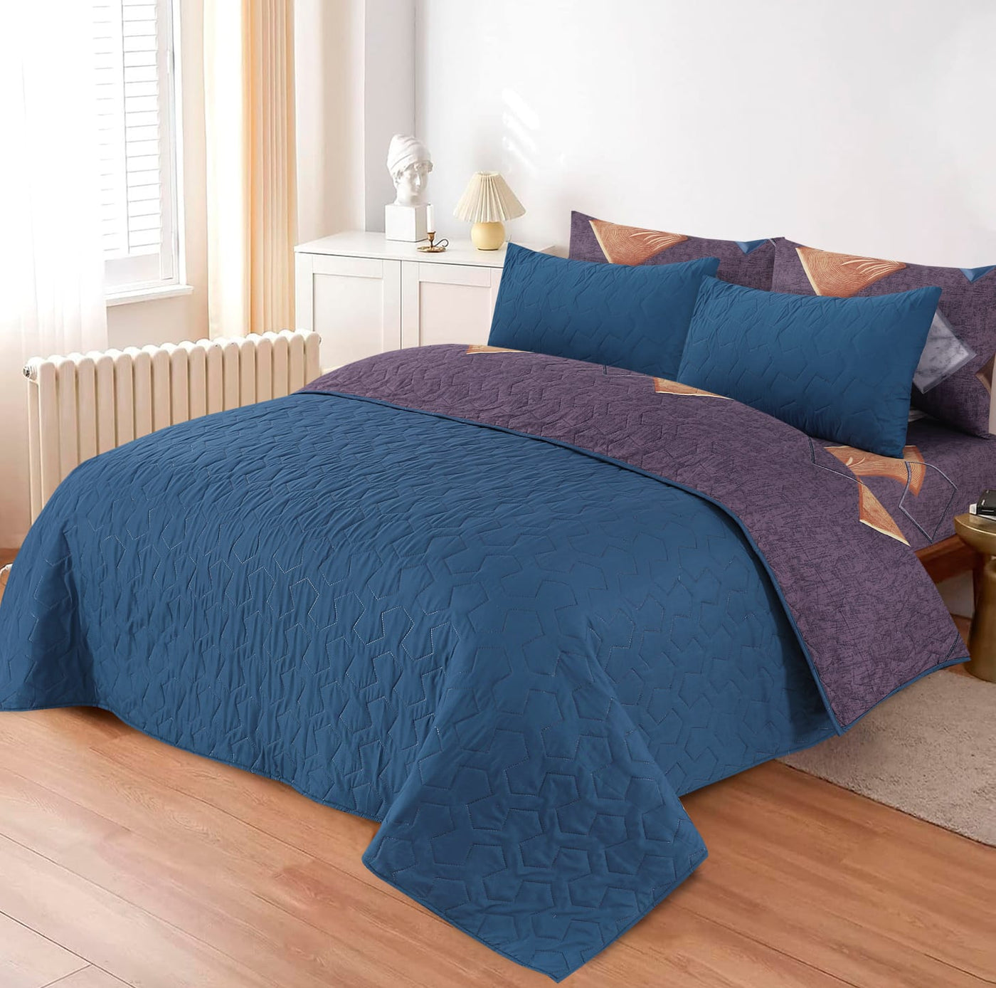 6 PCs Printed  Bed Spread Sets
