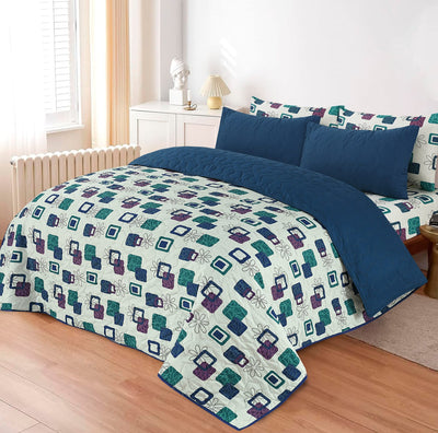 6 PCs Printed  Bed Spread Sets