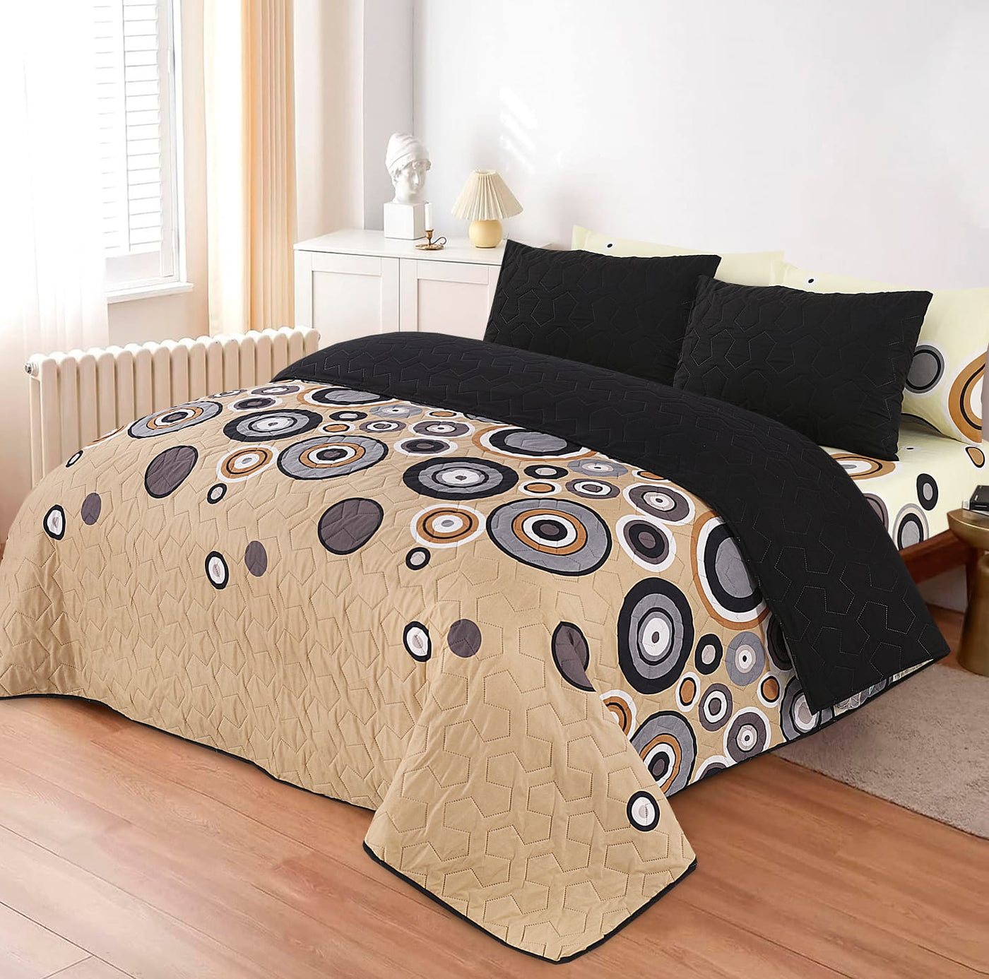 6 PCs Printed  Bed Spread Sets