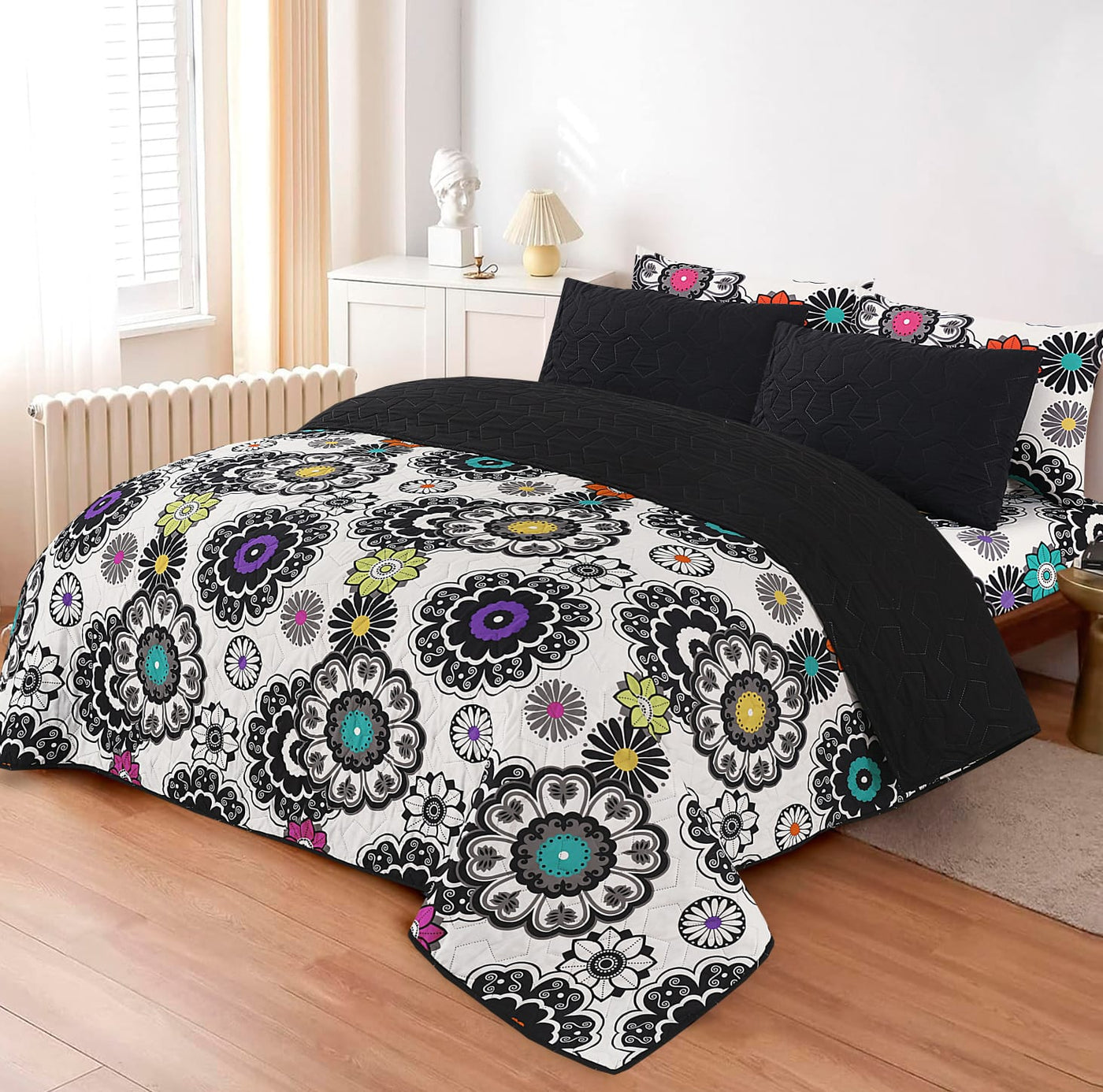 6 PCs Printed  Bed Spread Sets