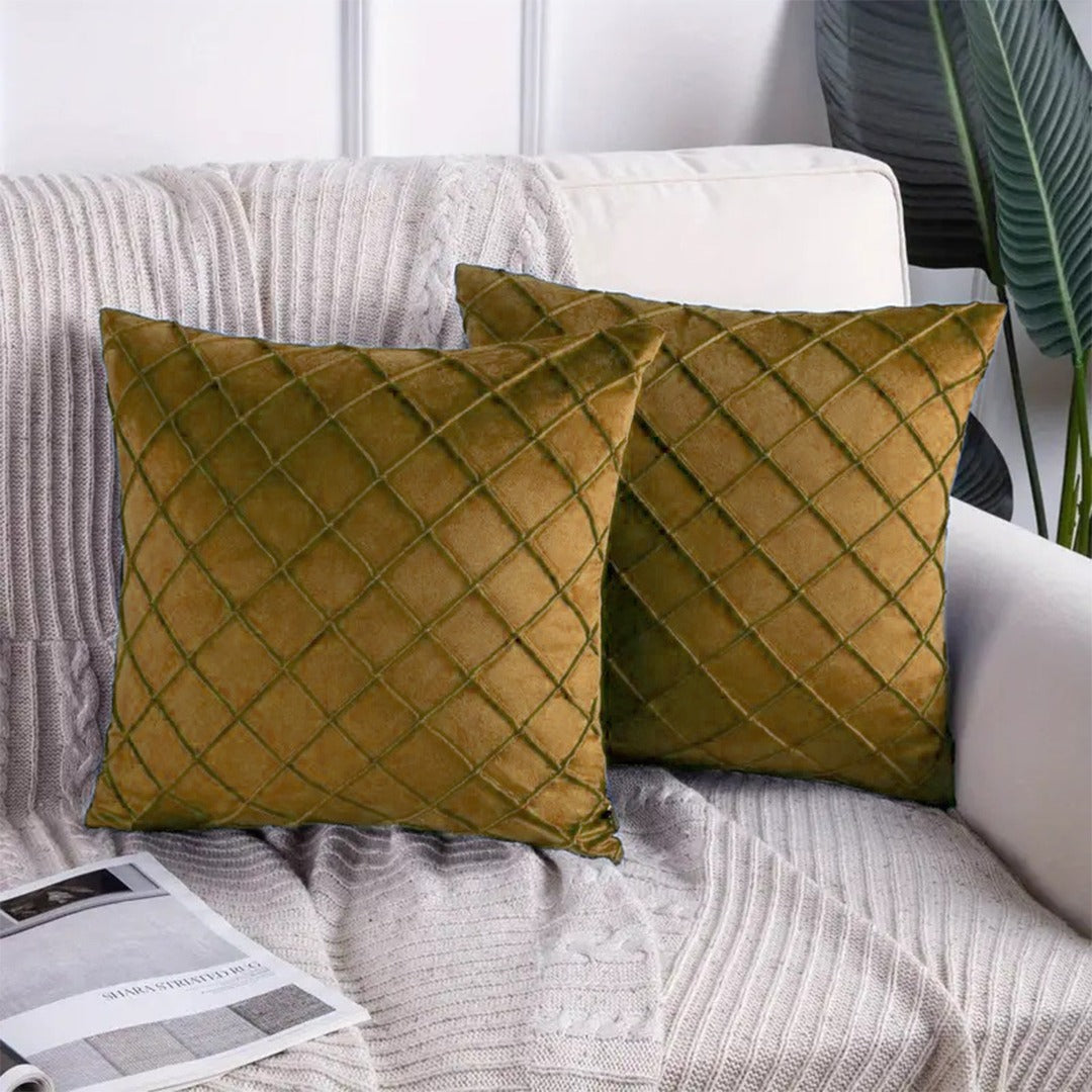 Executive Velvet Cushion Pack Of 2