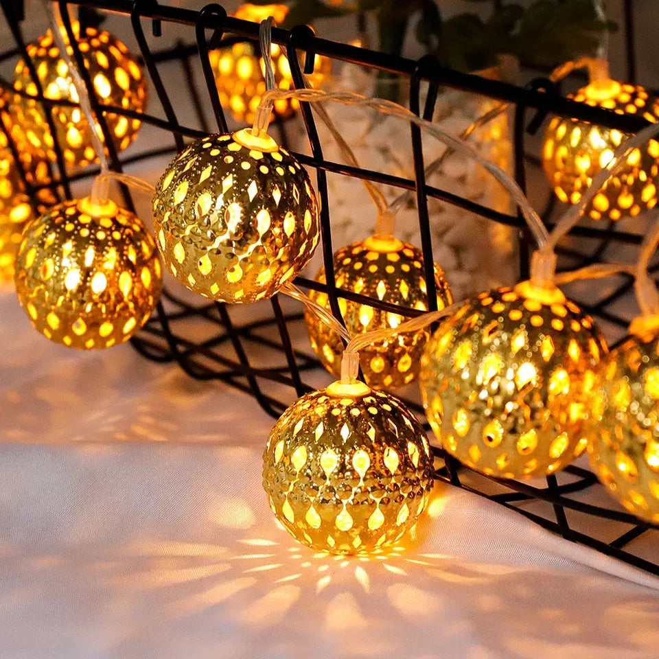 Fairy Ball LED String Lights Outdoor Decoration (pack of 2)
