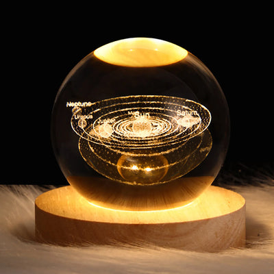 CRYSTAL BALL 3D NIGHT LIGHT (Pack of 2)