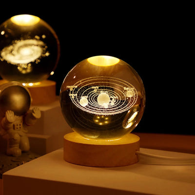 CRYSTAL BALL 3D NIGHT LIGHT (Pack of 2)
