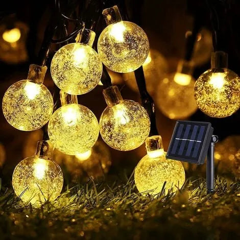 Thai Style Cotton Ball LED Fairy String Lights (pack o 2)